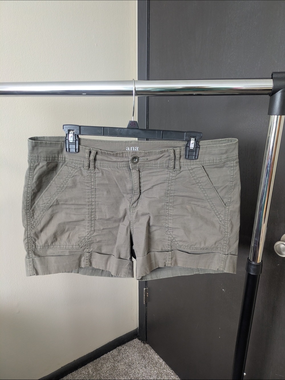 Women's Olive Utility Cotton Shorts